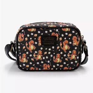 Loungefly Black Charmander Patterned Bag